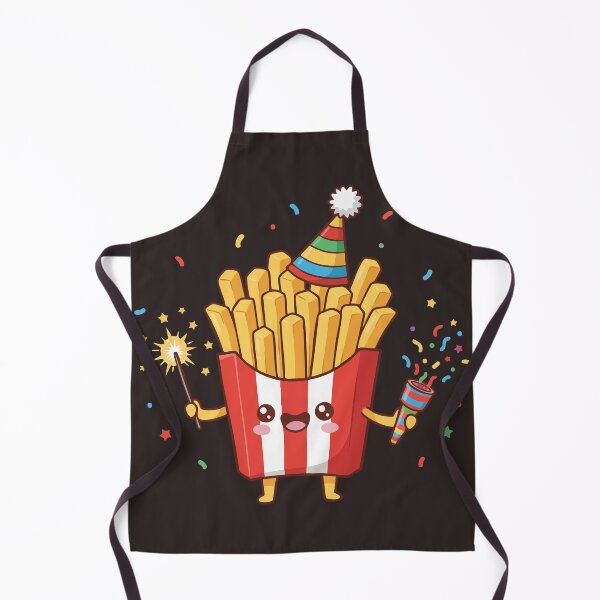 Item preview, Hot Friday night party, cartoon French fry holiday celebration, party fries potatoes character designed and sold by Painted Planet.