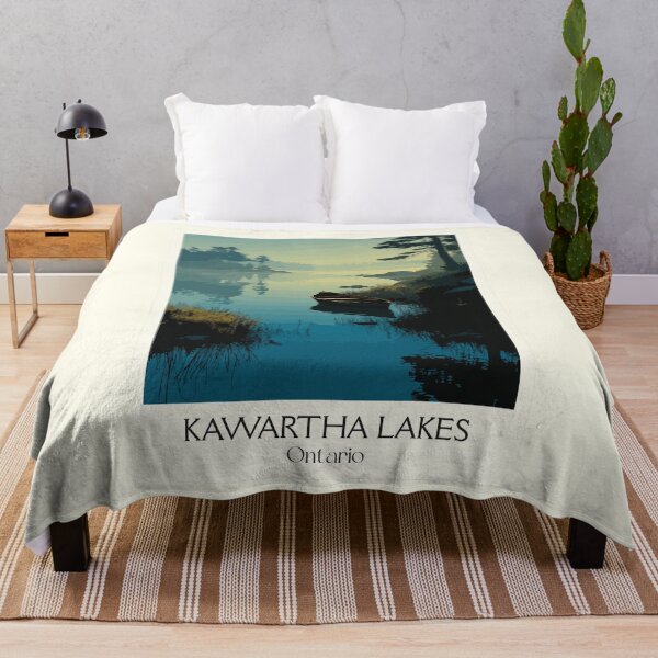 Item preview, Kawartha Lakes Ontario | Misty Morning Cottage Country Art designed and sold by TuncGK.