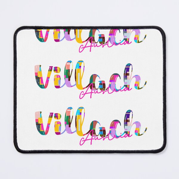 Item preview, Villach, Austria, Vibrant Abstract City Typography Art designed and sold by Wanderful-roads.