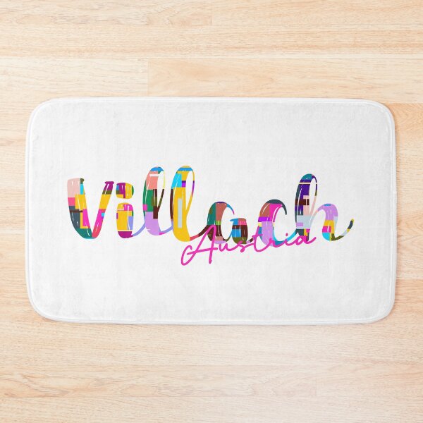 Item preview, Villach, Austria, Vibrant Abstract City Typography Art designed and sold by Wanderful-roads.