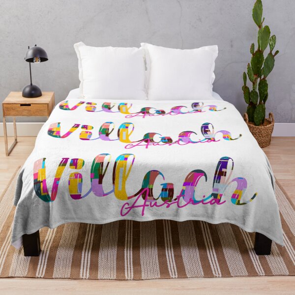 Item preview, Villach, Austria, Vibrant Abstract City Typography Art designed and sold by Wanderful-roads.