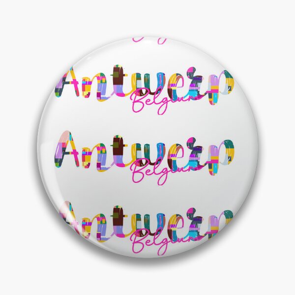 Item preview, Antwerp, Belgium, Vibrant Abstract City Typography Art designed and sold by Wanderful-roads.