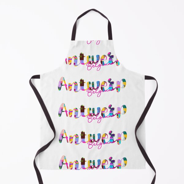 Item preview, Antwerp, Belgium, Vibrant Abstract City Typography Art designed and sold by Wanderful-roads.