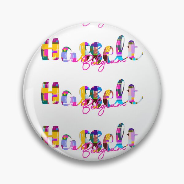Item preview, Hasselt, Belgium, Vibrant Abstract City Typography Art designed and sold by Wanderful-roads.