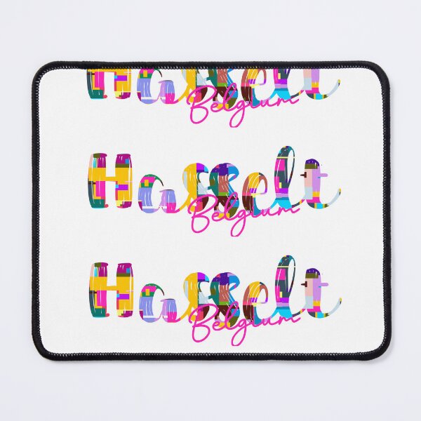 Item preview, Hasselt, Belgium, Vibrant Abstract City Typography Art designed and sold by Wanderful-roads.