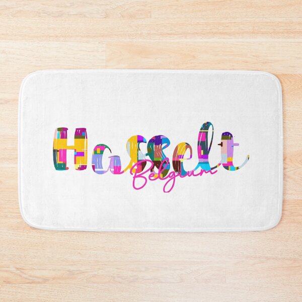 Item preview, Hasselt, Belgium, Vibrant Abstract City Typography Art designed and sold by Wanderful-roads.