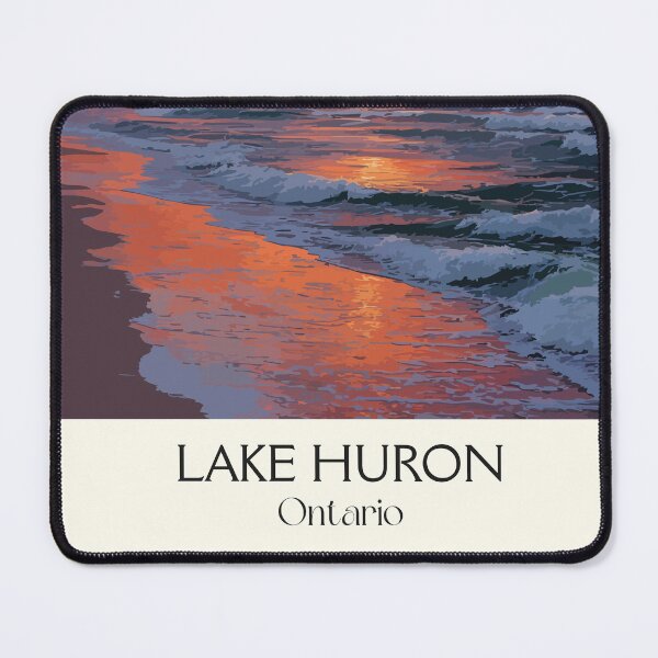 Item preview, Lake Huron Ontario | Great Lakes Sunset Beach Art Print designed and sold by TuncGK.