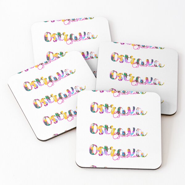 Item preview, Ostrava, Czechia, Vibrant Abstract City Typography Art designed and sold by Wanderful-roads.