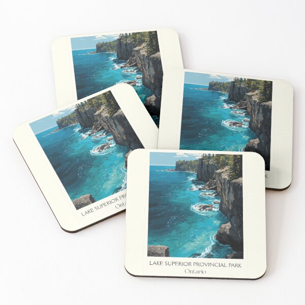 Item preview, Lake Superior Provincial Park | Agawa Rock Coastline Art designed and sold by TuncGK.