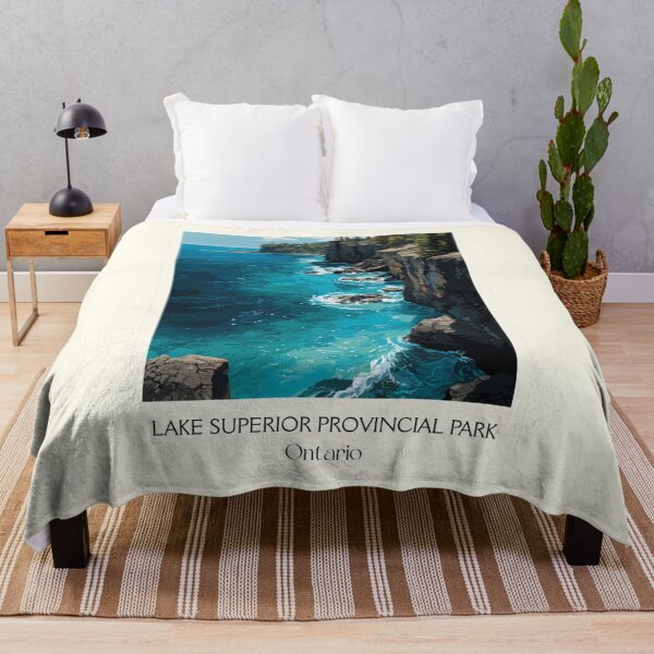 Item preview, Lake Superior Provincial Park | Agawa Rock Coastline Art designed and sold by TuncGK.