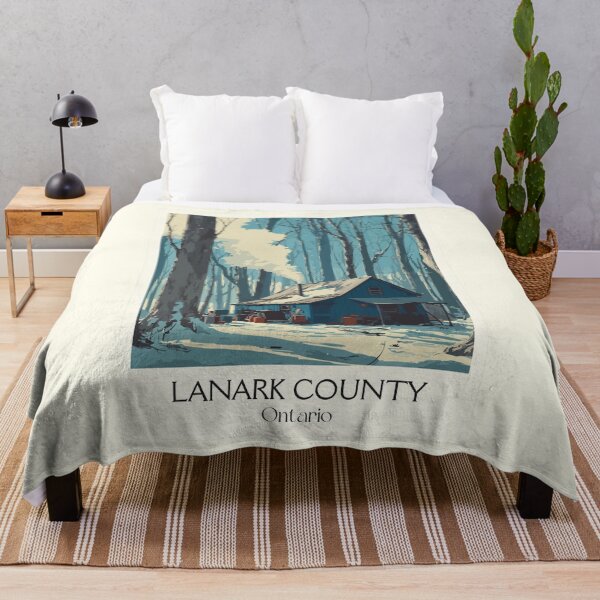 Item preview, Lanark County Ontario | Maple Syrup Sugar Shack Art designed and sold by TuncGK.