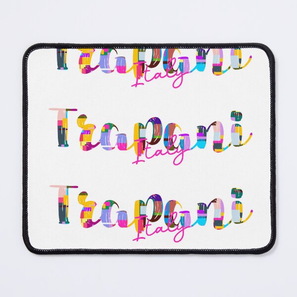 Item preview, Trapani, Italy, Vibrant Abstract City Typography Art designed and sold by Wanderful-roads.