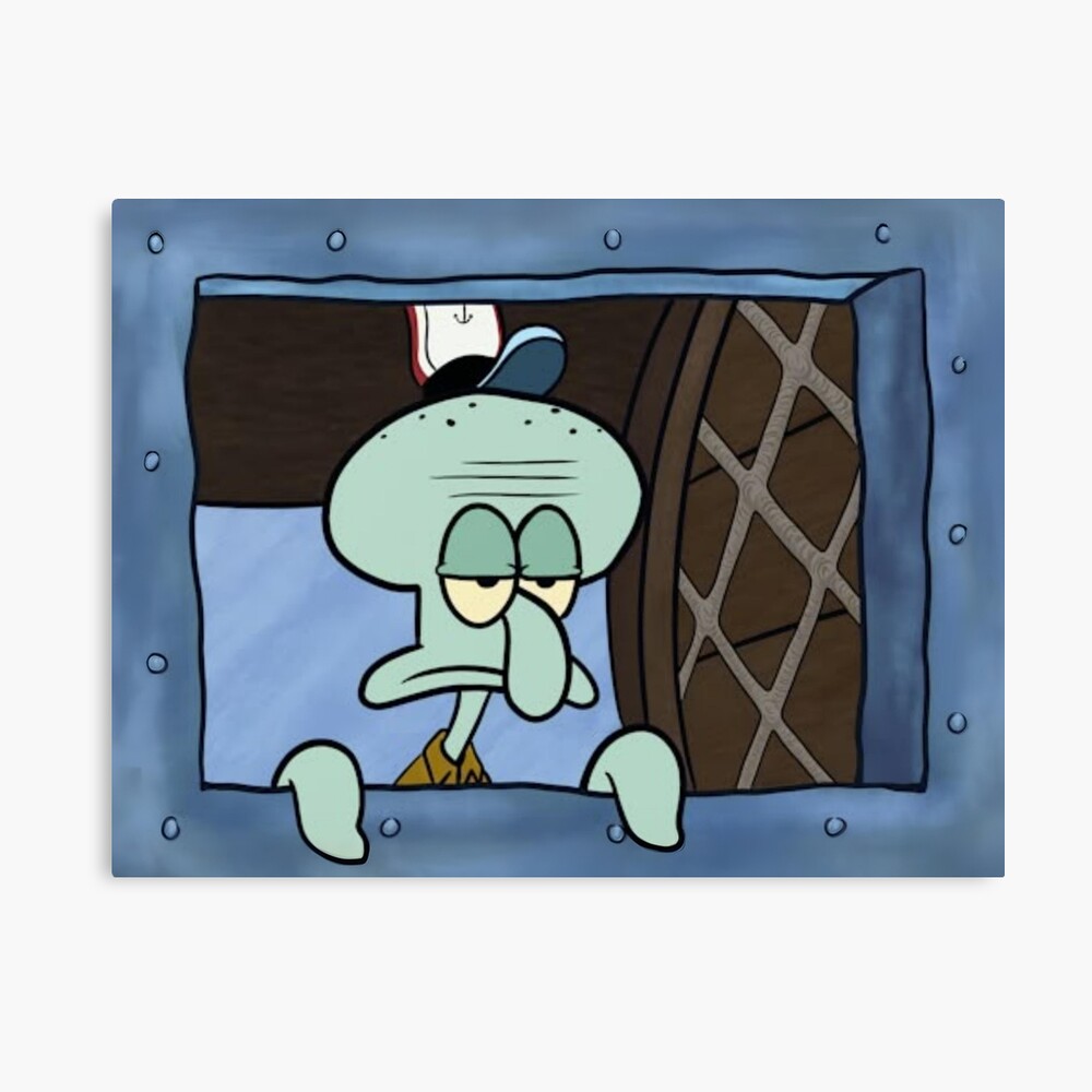 Spongebob Squidward Window Photographic Print