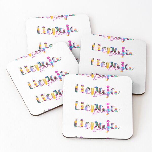 Item preview, Liepāja, Latvia, Vibrant Abstract City Typography Art designed and sold by Wanderful-roads.