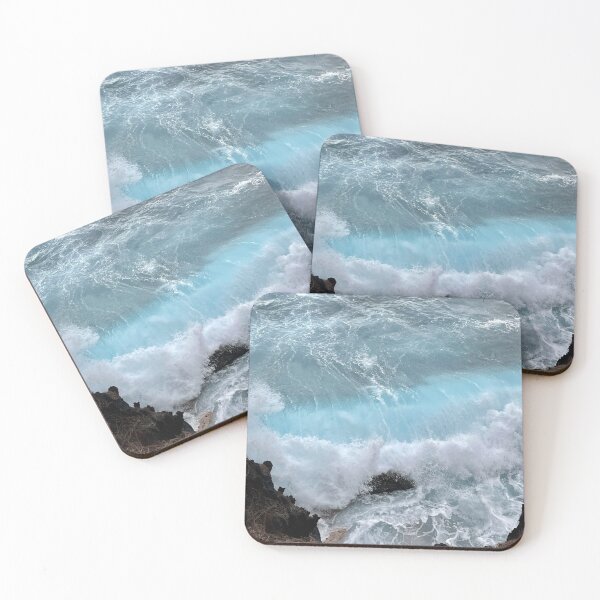 Item preview, Crashing Ocean Waves on Lava Rock designed and sold by TrisaThyme.