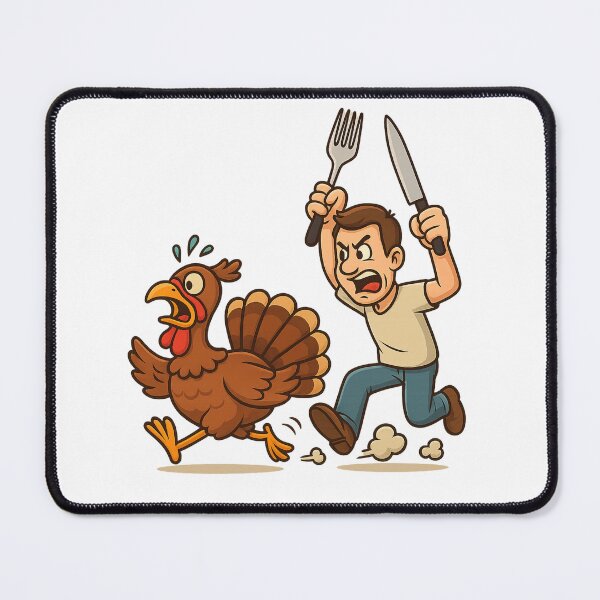 Item preview, Run Turkey Run! – Funny Thanksgiving Cartoon Design designed and sold by MichalLahcim.