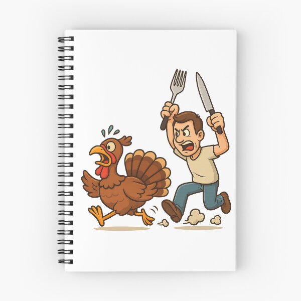 Item preview, Run Turkey Run! – Funny Thanksgiving Cartoon Design designed and sold by MichalLahcim.
