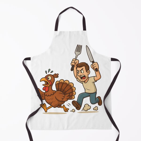 Item preview, Run Turkey Run! – Funny Thanksgiving Cartoon Design designed and sold by MichalLahcim.