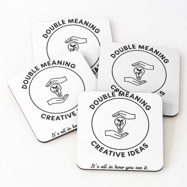 Item preview, Double Meaning Creative Ideas Logo - Innovation, Growth and Sustainability Line Art designed and sold by Enga6.