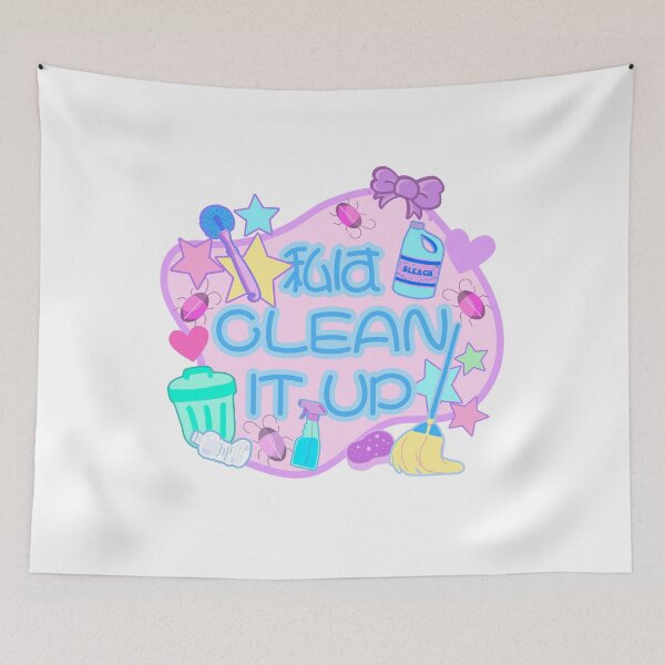 Item preview, Niffty CLEAN IT UP Japanese Kawaii designed and sold by EvergreenRevolt.