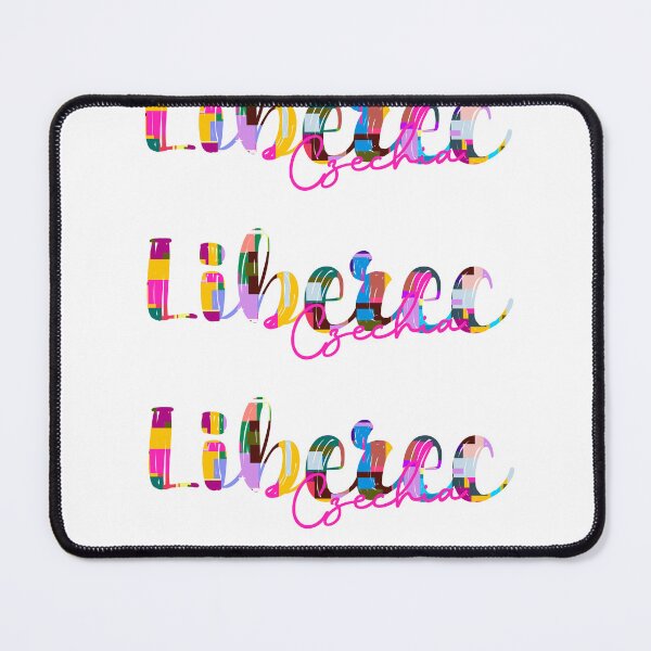 Item preview, Liberec, Czechia, Vibrant Abstract City Typography Art designed and sold by Wanderful-roads.