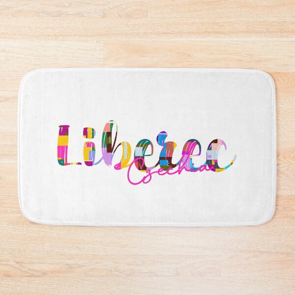 Item preview, Liberec, Czechia, Vibrant Abstract City Typography Art designed and sold by Wanderful-roads.