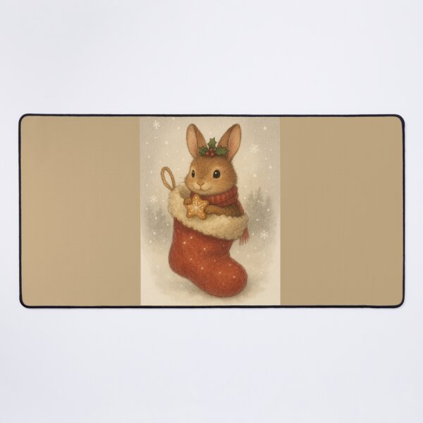 Item preview, Stocking Bunny – Cozy Christmas Morning designed and sold by GeoWild Designs.