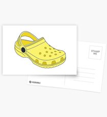 Crocs Shoe Lemon Postcards