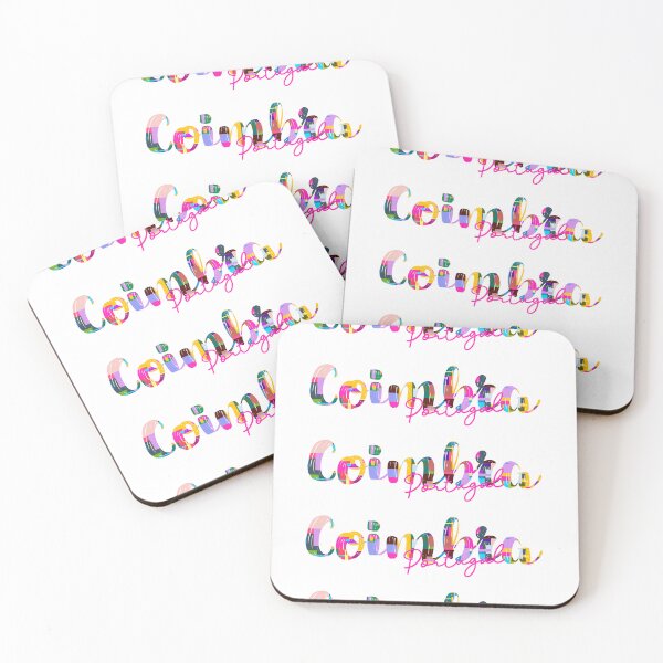 Item preview, Coimbra, Portugal, Vibrant Abstract City Typography Art designed and sold by Wanderful-roads.