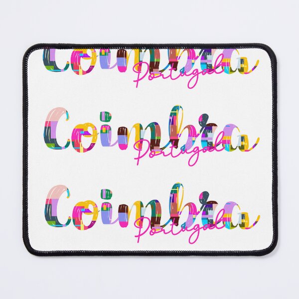 Item preview, Coimbra, Portugal, Vibrant Abstract City Typography Art designed and sold by Wanderful-roads.