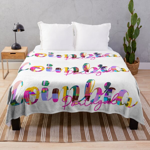 Item preview, Coimbra, Portugal, Vibrant Abstract City Typography Art designed and sold by Wanderful-roads.