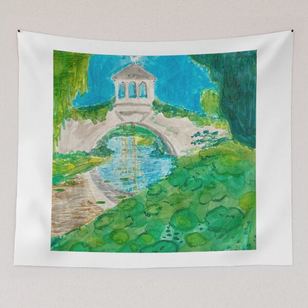 Item preview, Garden Bridge quick sketch designed and sold by Addi Does Art.