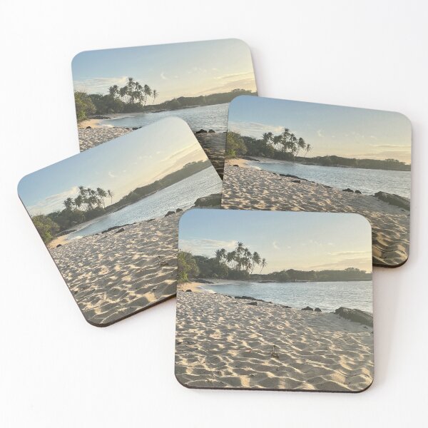Item preview, Golden Sand Beach with Palm Trees designed and sold by TrisaThyme.