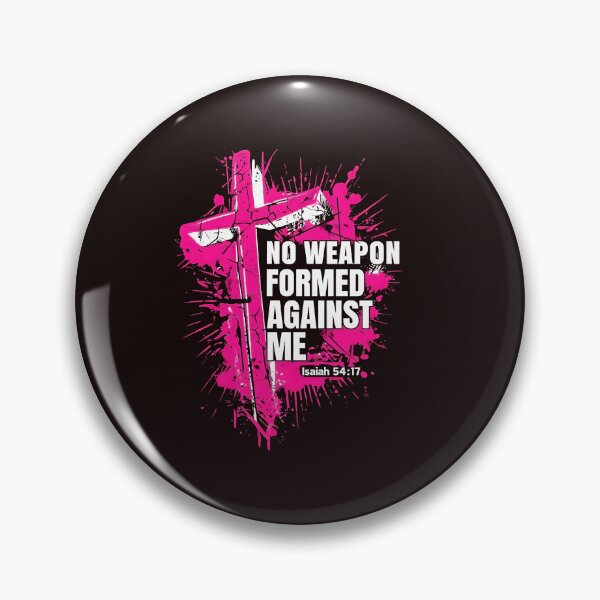 Item preview, No Weapon Formed Against Me Isaiah 54:17 – Bold Christian Cross Design – Faith, Strength & Scripture Apparel designed and sold by WHDProduction45.