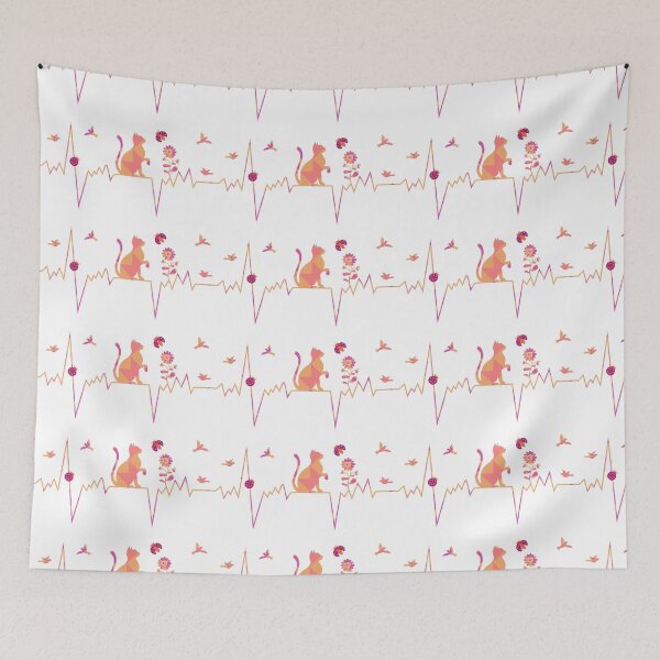 Item preview, cat heartbeat designed and sold by AGNATA Design.