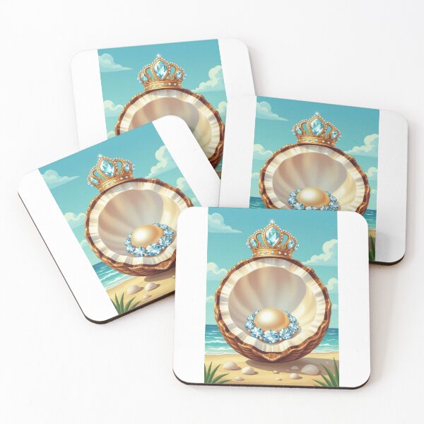 Item preview, Coconut Pearl With A Crown By The Seaside designed and sold by ArtQueen777.