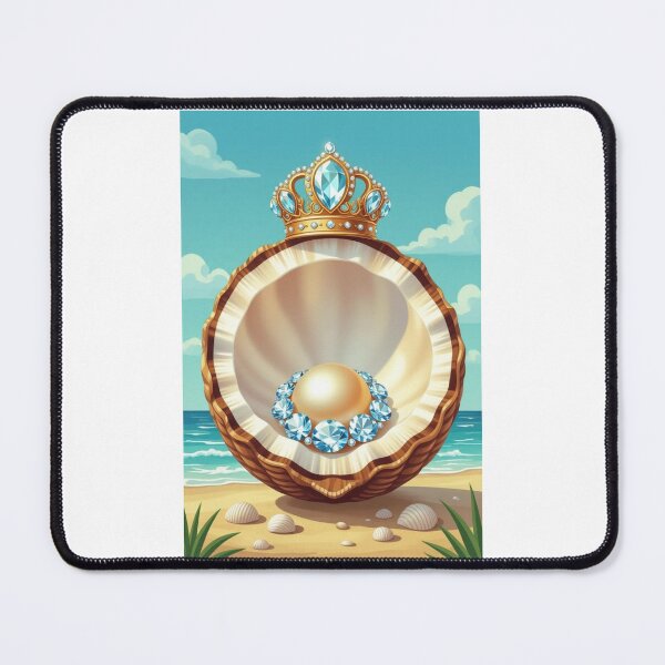 Item preview, Coconut Pearl With A Crown By The Seaside designed and sold by ArtQueen777.