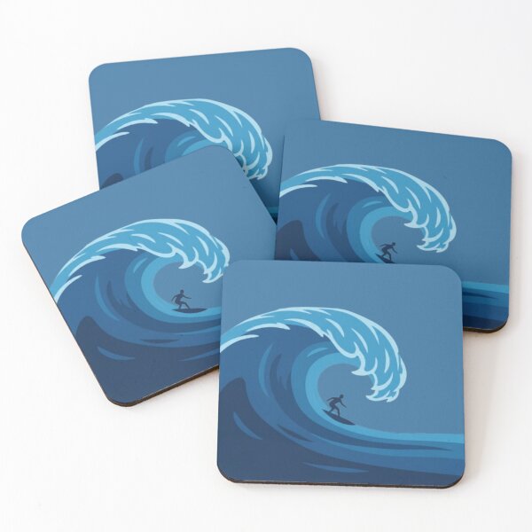 Item preview, Ride the Curl – Stylized Ocean Wave Surf Art designed and sold by VibeNationArt.