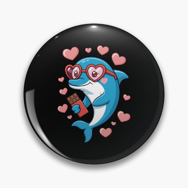 Item preview, Dolphin with Heart Glasses and Chocolate designed and sold by jkrphoto.