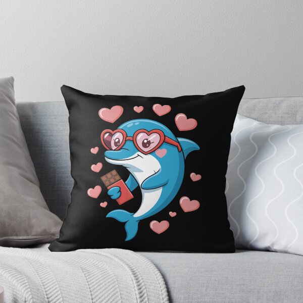 Item preview, Dolphin with Heart Glasses and Chocolate designed and sold by jkrphoto.