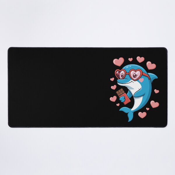 Item preview, Dolphin with Heart Glasses and Chocolate designed and sold by jkrphoto.
