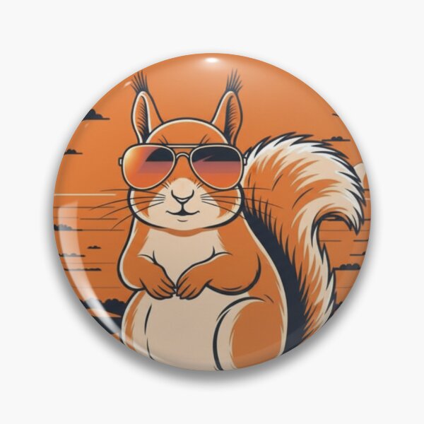 Artikelvorschau, Cooles Sonnenuntergangs-Eichhörnchen | Retro-Vintage-Tierdesign entworfen und verkauft von YYoYY.