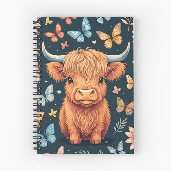 Item preview, Highland cow and butterflies designed and sold by Nolan6.