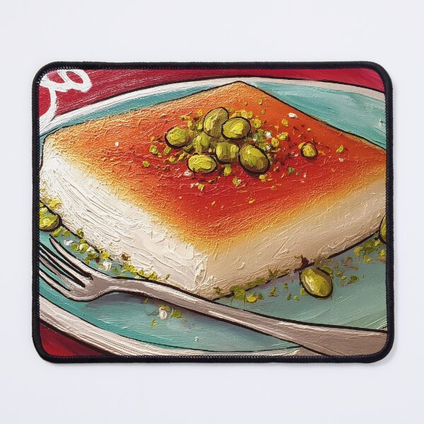 Item preview, Decadent Kunafa Delight - Golden Crispy Pastry with Pistachios and Sweet Syrup designed and sold by OlfactoART Studio.