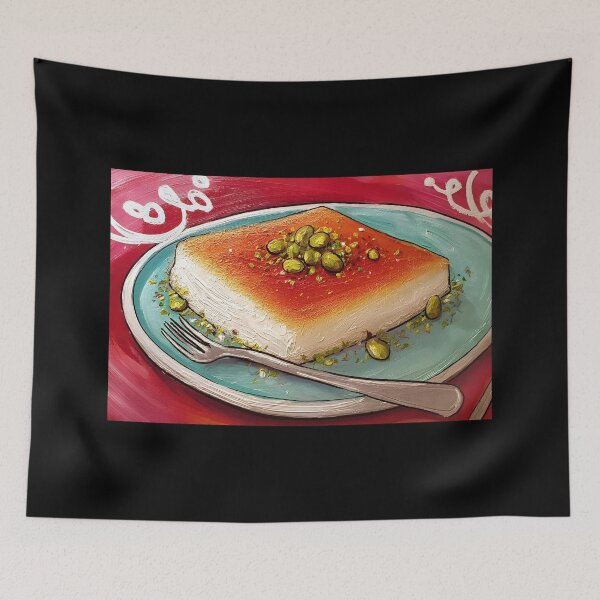 Item preview, Decadent Kunafa Delight - Golden Crispy Pastry with Pistachios and Sweet Syrup designed and sold by OlfactoART Studio.