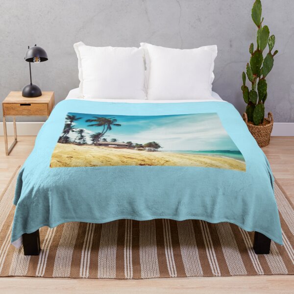 Item preview, Dominican Republic Beach Hut - Palm Tree Tropical Landscape designed and sold by SergioMiklos.