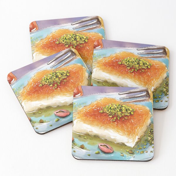 Item preview, Golden Knafeh Indulgence with Pistachios and Warm Sugar Syrup Drizzle designed and sold by OlfactoART Studio.