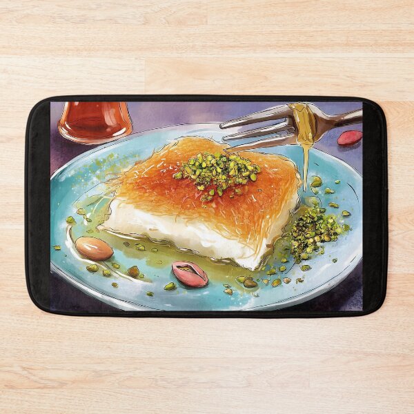 Item preview, Golden Knafeh Indulgence with Pistachios and Warm Sugar Syrup Drizzle designed and sold by OlfactoART Studio.