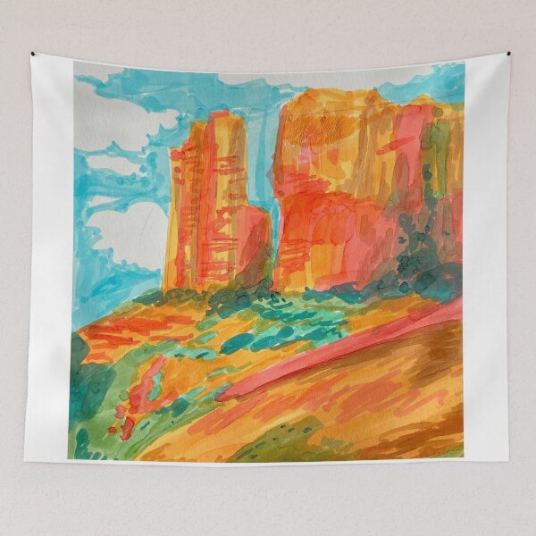 Item preview, Rocky Desert quick sketch designed and sold by Addi Does Art.