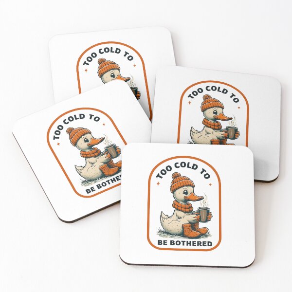 Item preview, Too Cold to Be Bothered Duck Design – Cute Cozy Winter Coffee Art – Funny Lazy Mood Gift for Cold Weather Lovers designed and sold by WHDProduction45.